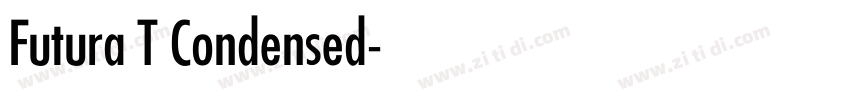 Futura T Condensed字体转换 Futura T Condensed字体转换